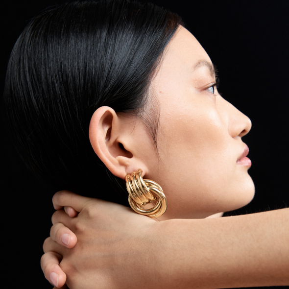 DOUBLE KNOT EARRINGS
