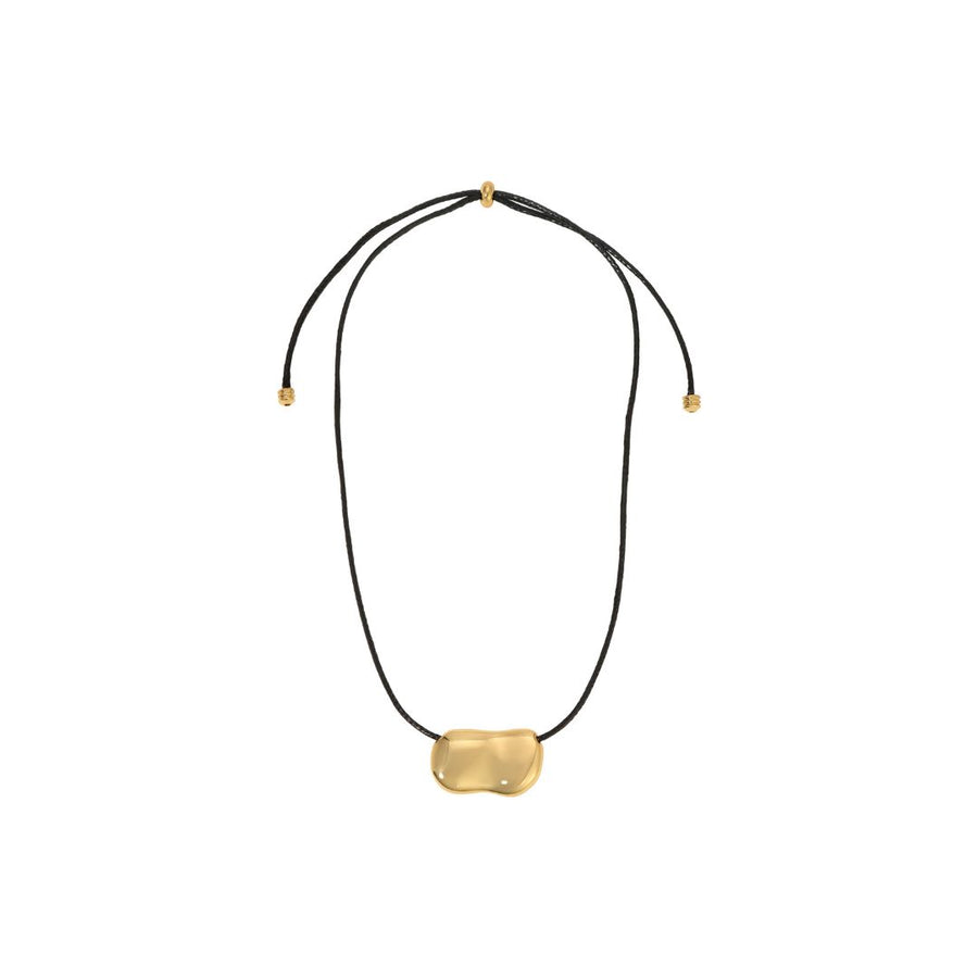 PEBBLE NECKLACE GOLD/BLACK